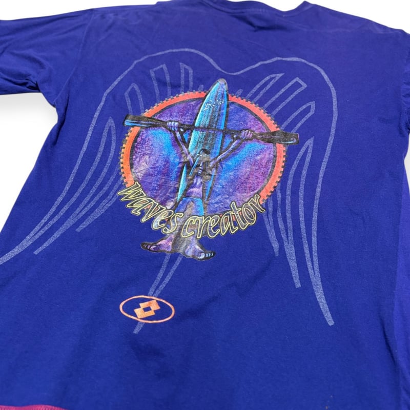 USED】1990s Lotto WEAVES CREATER 半袖Tシャツ NAVY XL