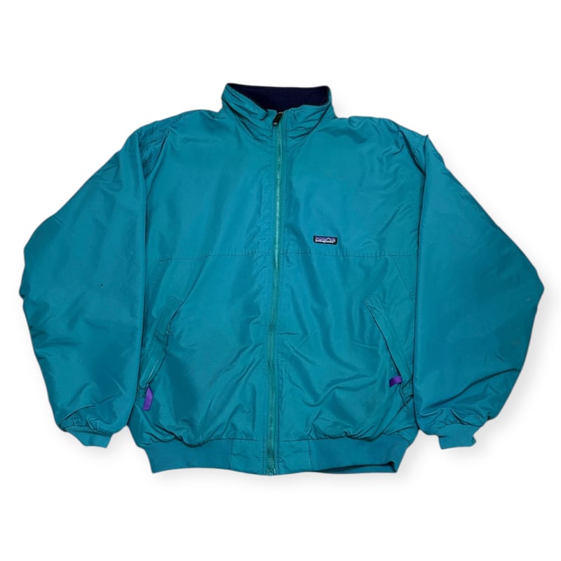 USED】1990s Patagonia シェルドシンチラジャケット ティールブルー XXL