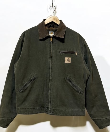 90年代Carhartt！名作デトロイトジャケット‼︎人気のMOSS‼︎Mサイズ！アメリカ製‼︎