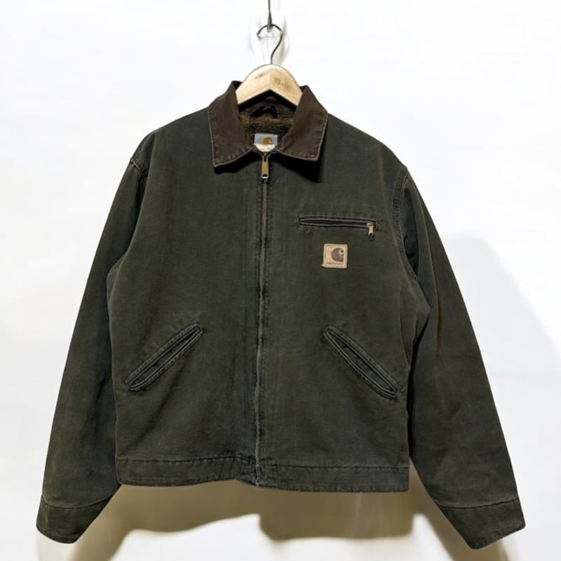 90年代Carhartt!名作デトロイトジャケット‼︎人気のMOSS‼︎M 90年代Carhartt!名作デトロイトジャケット‼︎人気のMOSS‼︎M
