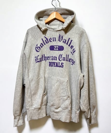 80s Champion RW HOODIE  リバースウィーブ  パーカー  GRAY  Lサイズ  4段プリント