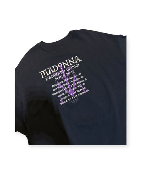【USED】2000s MADONNA マドンナ SS T-SHIRTS BLACK XLサイズ USA製