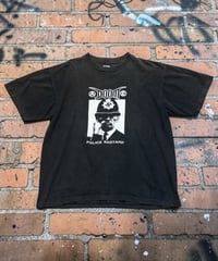 【USED】1990s Doom “Police Bastard” SS T-SHIRTS BLACK Lサイズ