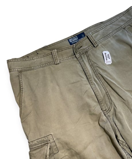 【USED】2000s Polo Ralph Lauren カーゴショートパンツ khaki W40インチ