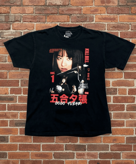 【USED】2000s HUF x KILL BILL MOVIE 半袖Tシャツ BLACK XLサイズ