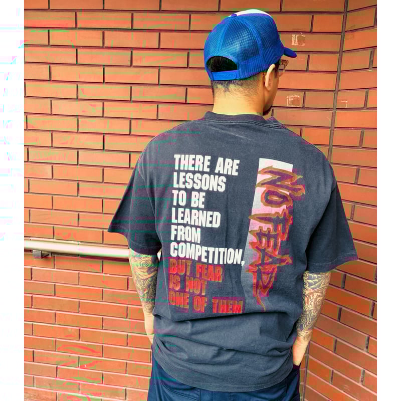 テツ90s NO FEAR ノーフィアー ロゴ両面プリント スウェット テツ様専用90s NO FEAR ノーフィアー ロゴ両面プリント
