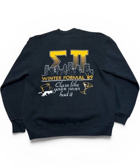 【USED】1980s CLUB ZII RUSSELL ATHLETIC クルーネックスウェット BLACK XLサイズ アメリカ製