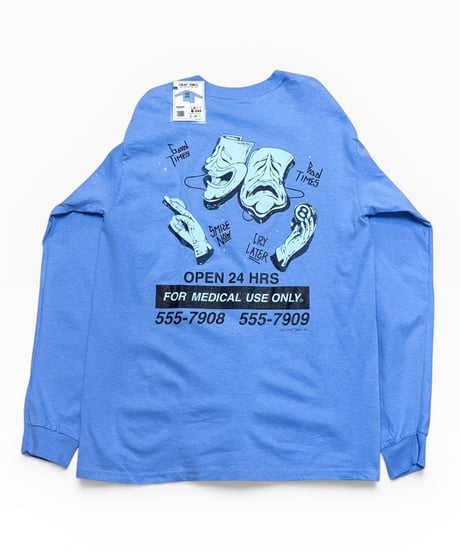 【NEW ITEM】 cheaptimes Two Face LS Tee LtBlue