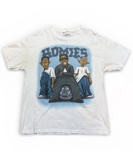 【USED】2000s HOMIES ホーミーズ 半袖Tシャツ Lサイズ 両面プリント