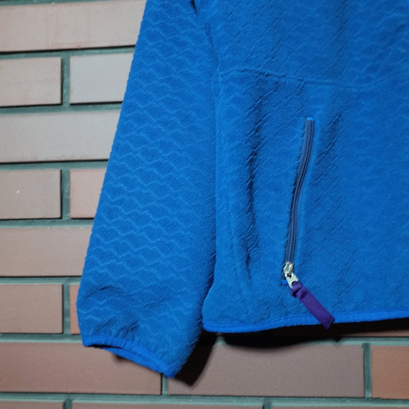 90s Patagonia シンチラ3DジップTネック ブルー Lサイズ アメリカ製 