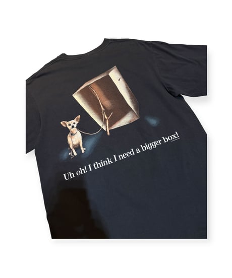 【USED】1990s TACO BELL SS T-SHIRTS チワワ BLACK XLサイズ