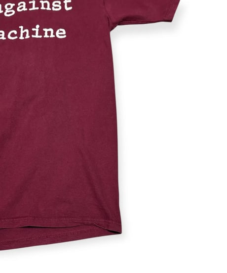 【USED】1990s Rage Against The Machine  バンドTシャツ  バーガンディ XLサイズ ジャージーズボディ USA製