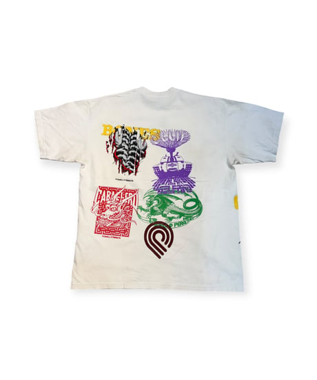 【USED】2000s POWELL PERALTA  ZORLAC パウエル マルチプリント Bootleg SS T-SHIRTS