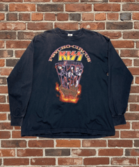 【USED】1990s KISS サイコサーカス LS T-SHIRTS XLサイズ メキシコ製