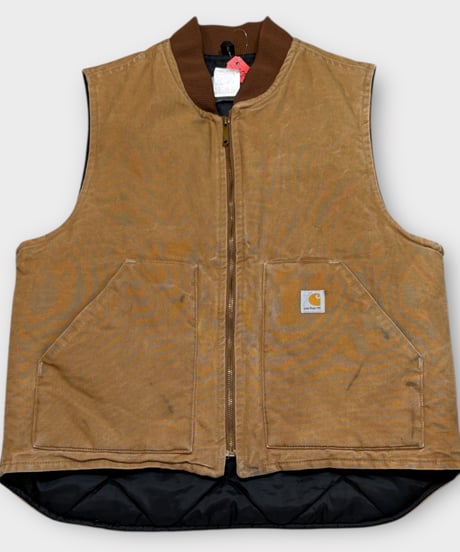 【USED】90s Carhartt  アクティブベスト  ブラウン  アメリカ製  Lサイズ　美品