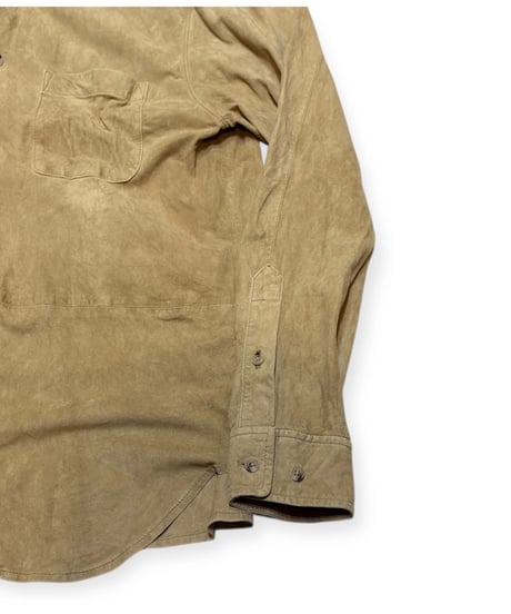 【USED】1990s Polo Ralph Lauren スエードシャツ ベージュ Mサイズ