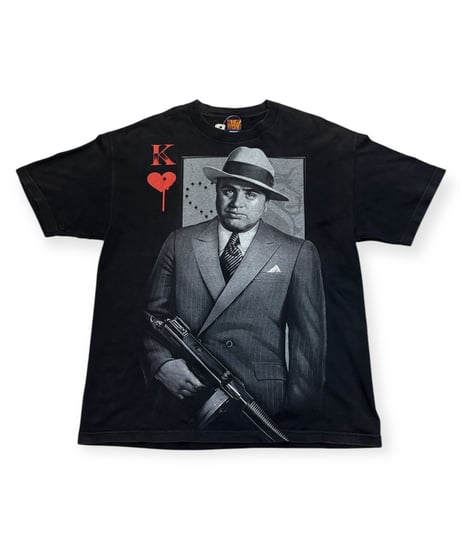 【USED】2000s アルカポネ 半袖Tシャツ BLACK XLサイズ