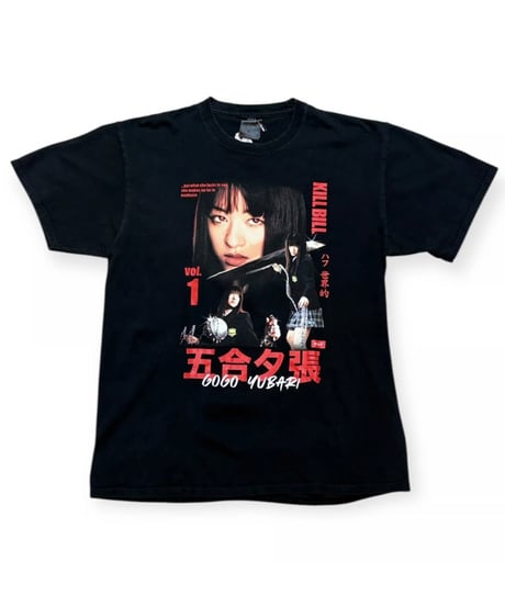 【USED】2000s HUF x KILL BILL MOVIE 半袖Tシャツ BLACK XLサイズ