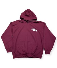 【 NEW ITEM】DISK MANBO HOODIE バーガンディ白 ARK CLOTHING