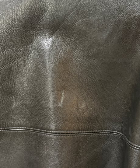 90s Polo Ralph Lauren  レザーコート  カーコート  BLACK  XLサイズ  極上美品