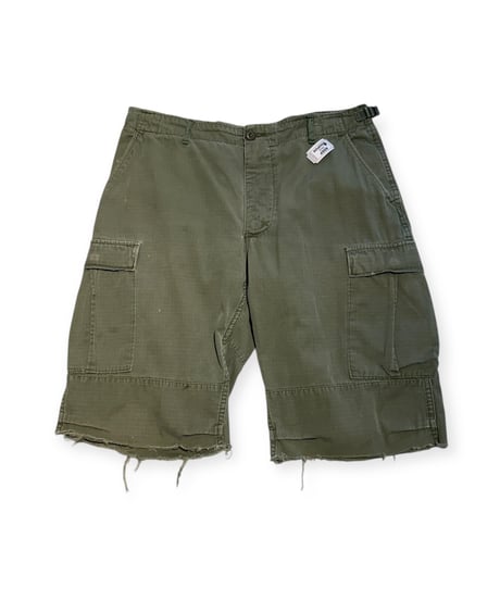 【USED】1980s US ARMY ジャングルファティーグパンツ M-R カットオフショーツ
