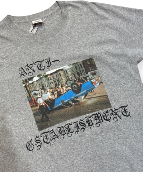 【USED】2000s Supreme SS-SHIRTS GRAY Lサイズ