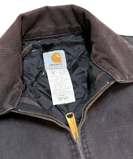 【USED】2000s Carhartt デトロイトジャケット ノーチェスト BLACK Lサイズ アメリカ製