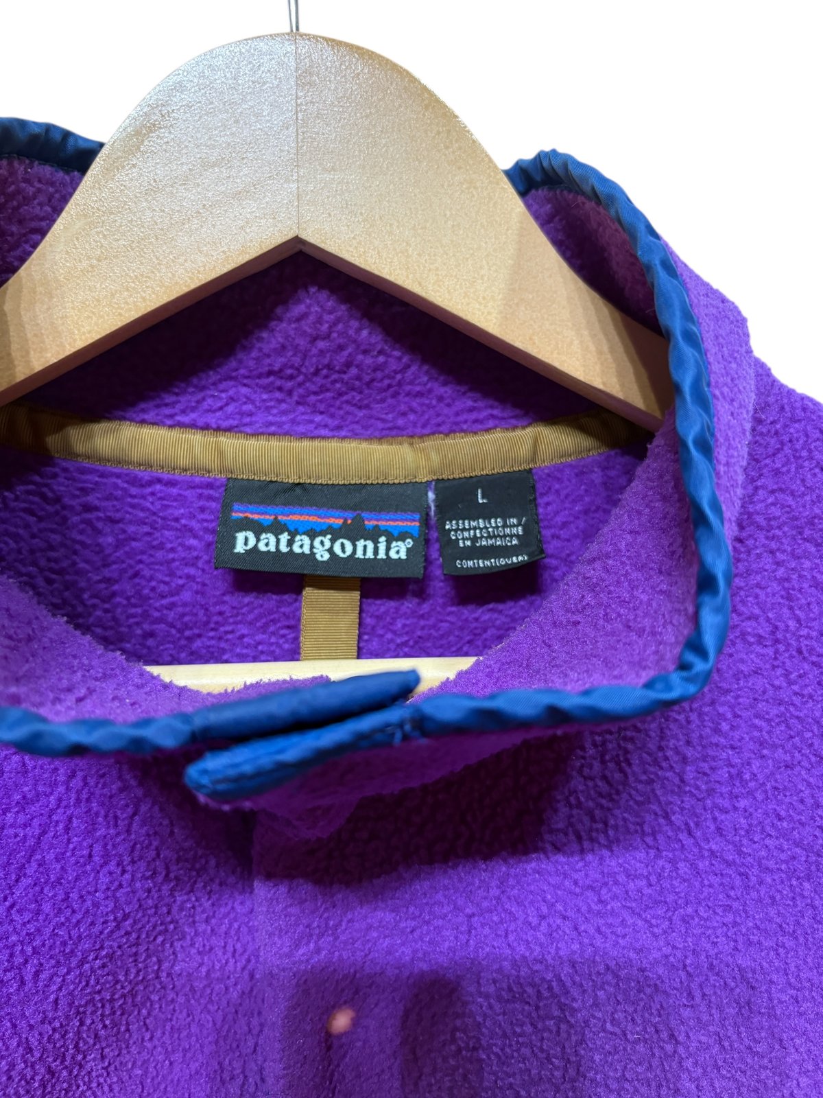 90s Patagonia シンチラスナップT ブライトパープル Lサイズ 雪 90s Patagonia シンチラスナップT ブライトパープル Lサイズ 雪