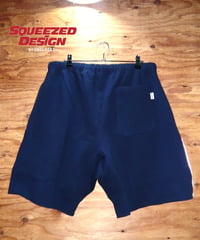 【NEW ITEM】 SQUEEZED DESIGN REFLECTOR SWEAT SHORTS NAVY