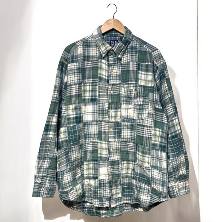90s ポルトガル製 OLD GAP コットンヘビネルシャツ ビンテージ 90s ポルトガル製 OLD GAP コットンヘビネルシャツ ビンテージ