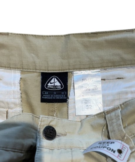 【USED】2000s NIKE ACG カーゴショーツ ベージュ W32
