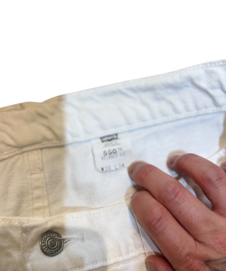 【USED】1990s Levi’s 550 デニムパンツ WHITE W36L34 USA製