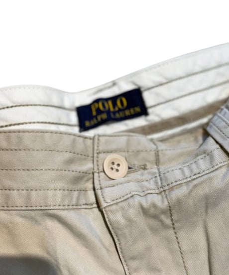 【USED】2000s Polo Ralph Lauren カーゴショートパンツ beige W38インチ