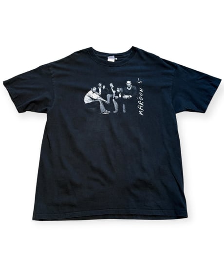 【USED】2000s MAROON 5  SS T-SHIRT BLACK XLサイズ