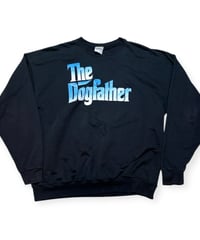 【USED】2000s The dogfather SNOOP DOG スヌープドッグ クルーネックスウェット BLACK XLサイズ