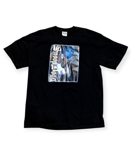 【USED】2000s SNOOP DOG スヌープドッグ SS T-SHIRTS BLACK XLサイズ