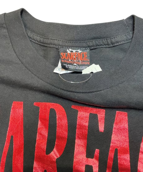 【USED】1990s SCARFACE スカーフェイス アルパチーノ オフィシャル 半袖Tシャツ BLACK  XLサイズ 極美品