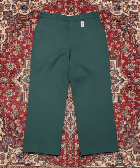 【USED】1980s Dickies 874 ワークパンツ W38 グリーン USA製
