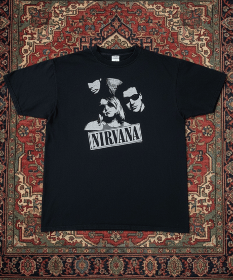 【USED】 2000s NIRVANA ニルヴァーナ バンドTシャツ BLACK Lサイズ