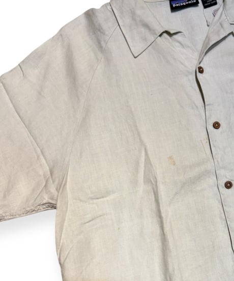 【USED】2000s Patagonia SS HEMP SHIRT オフホワイト Lサイズ