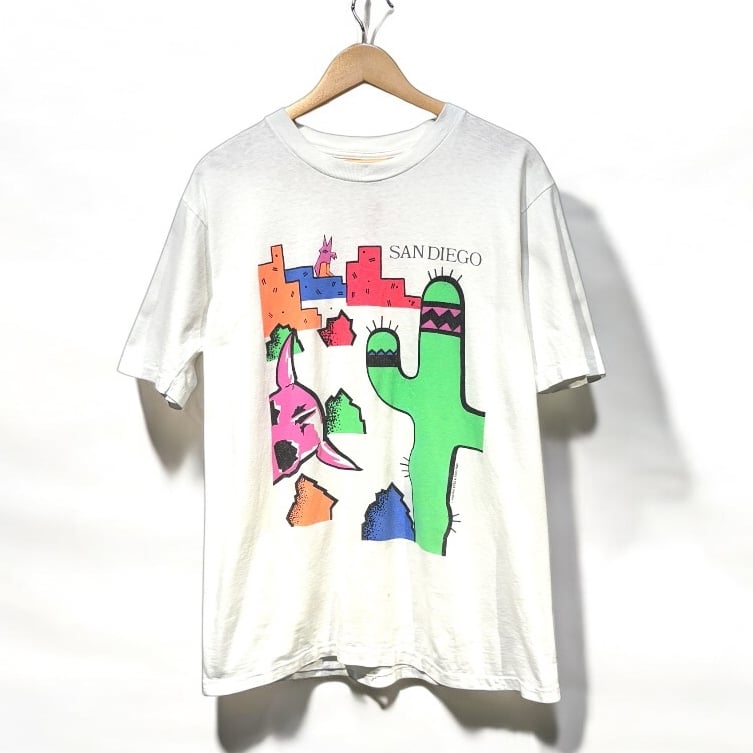80s SAN DIEGO 半袖Tシャツ ONEITAボディ Lサイズ 両面プリント