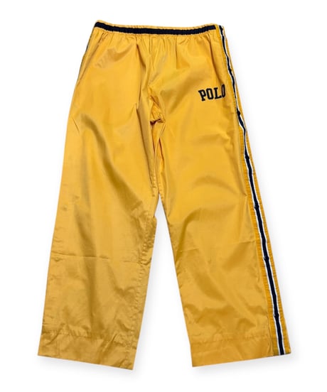 【USED】1990s POLO SPORTS ナイロンパンツ イエロー LLサイズ