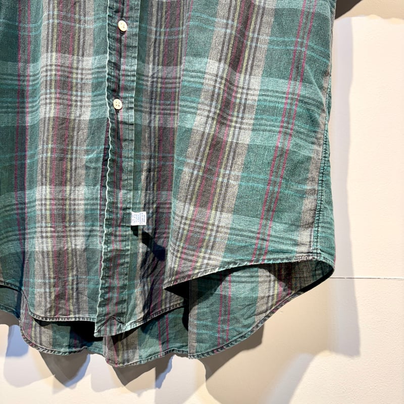 90s Polo by Ralph Lauren マドラスチェック W38 90s ポロ ラルフローレン マドラスチェック コットンシャツ M