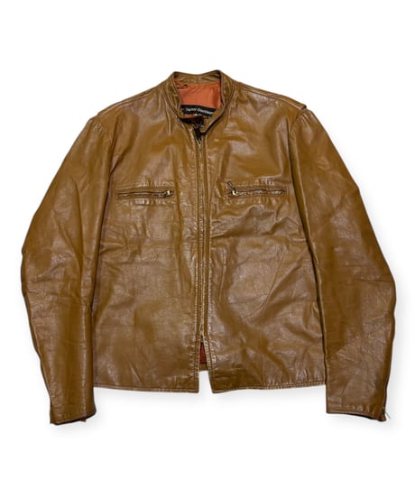 【USED】1970s HARLEY-DAVIDSON AMF シングルライダースジャケット ハーレーダビッドソン 革ジャン ブラウン
