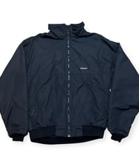 【USED】1980s Patagonia パタゴニア シェルドシンチラ ブラック、ブルー Lサイズ アメリカ製 極美品