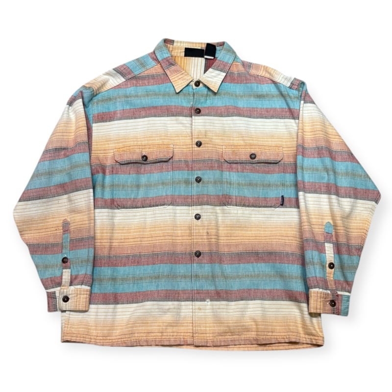 Patagonia パタゴニア　ストライプシャツ　ポルトガル製　2000年製 通販ファッション - Patagonia パタゴニア ストライプシャツ