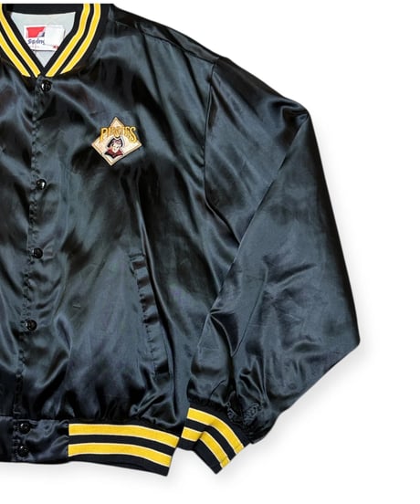 【USED】1990s ピッツバーグパイレーツ ナイロンジャケット BLACK XLサイズ swingster  アメリカ製