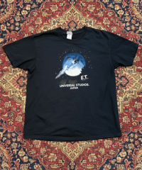 【USED】ET UNIVERSAL STUDIOS JAPAN SS T-SHIRTS BLACK XLサイズ
