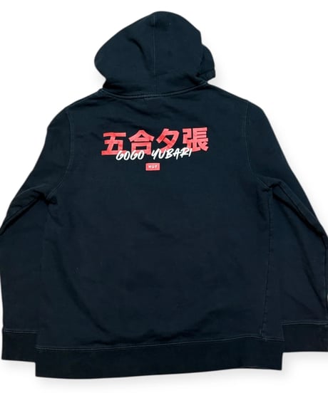 【USED】2000s HUF x KILL BILL MOVIE スウェットパーカー BLACK XLサイズ