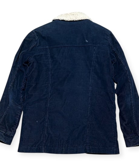 【USED】1990s Wrangler ラングラー ランチジャケット ボアコート NAVY Sサイズ位 アメリカ製